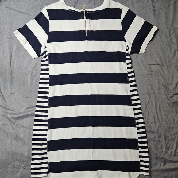 Tommy Bahama Nautical Thera Stripe T-Shirt Dress Pima Cotton Ocean Deep Size XL - Picture 8 of 11